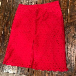 Talbots Red Skirt